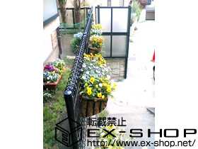 のフェンス・柵 ニューエクジスフェンス ＤＲ型800用ＦＲＰ自在柱タイプ 施工例