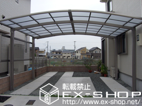 のカーポート カーブポートシグマ? ワイド 積雪〜20cm対応 施工例