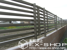 のフェンス・柵 プリレオR3型フェンス[フリーポールタイプ] 施工例
