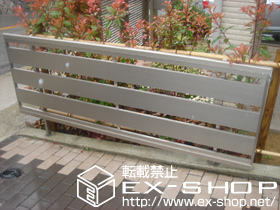 のフェンス・柵 ライフモダンフェンスMF-Y2型(単色)[フリーポールタイプ] 施工例