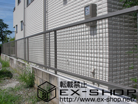 のフェンス・柵 プリレオR13型フェンス フリーポールタイプ 施工例