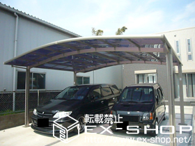 のカーポート カーブポートシグマＩＩＩ ワイド 積雪〜20cm対応 施工例