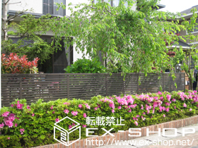 のフェンス・柵 シャレオR3型フェンス[フリーポールタイプ] 施工例