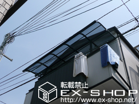 のバルコニー・ベランダ屋根 ライザーテラスII R型 単体 屋根タイプ 積雪〜20cm対応 施工例