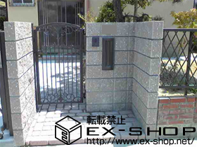 の門扉 フェスタＡ型 片開き 柱仕様 施工例