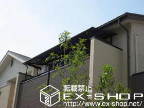 のバルコニー・ベランダ屋根 ライザーテラスII   F型 ルーフタイプ 単体 積雪〜20cm対応 施工例