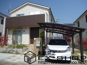 のカーポート カーブポートシグマ? 積雪〜20cm対応 施工例