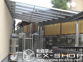 のテラス屋根 ライザーテラスII  F型 テラスタイプ 単体 積雪〜20cm対応 施工例