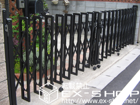 のカーゲート ニューエグジスXA型 ノンレール 両開き親子 施工例