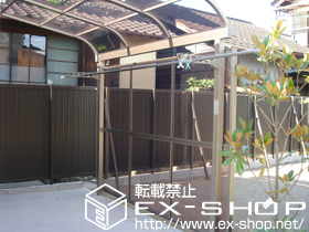 のテラス屋根 ライザーテラスII R型 単体 テラスタイプ 積雪〜20cm対応 施工例