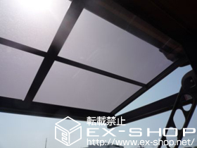 のバルコニー・ベランダ屋根 ライザーテラスII F型 単体 ルーフタイプ 積雪〜20cm対応 施工例