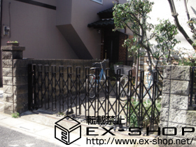 のカーゲート カミンゲートB1型 片開き仕様 施工例