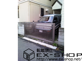 のカーゲート オーバードアR2型 手動式 施工例