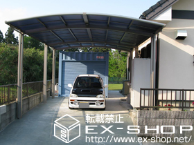 のカーポート カーブポートシグマIII ワイド 延長 積雪〜20cm対応 施工例