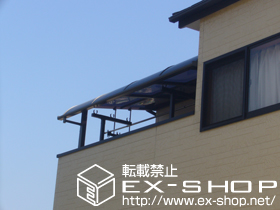 のバルコニー・ベランダ屋根 ライザーテラスII　R型　単体　屋根タイプ　積雪〜20cm対応 施工例