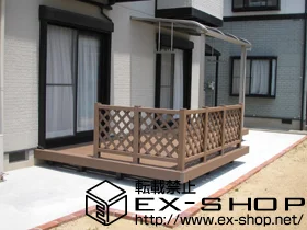 YKKAP�̃E�b�h�f�b�L ���E�b�h�f�b�LII �A�� ���C�h�^�C�v �o���Ⴂ�[�܂�{�f�b�L�t�F���X 2�^�i���`�X�i�q�j�{ ���E�b�h�X�e�b�v3�^ S�^�C�v�i1�i�j �{�H��