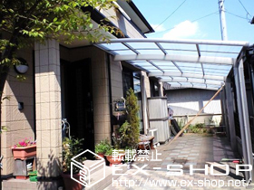 のカーポート カーブポートシグマ? 縦連棟 積雪〜20cm対応 施工例