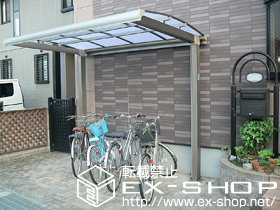 のサイクルポート・駐輪場 キューブポートミニ　単体　積雪〜20cm対応 施工例