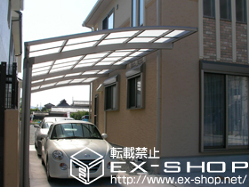 のカーポート カーブポートシグマIII  縦連棟 積雪〜20cm対応 施工例