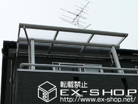 のバルコニー・ベランダ屋根 ヴェクター F型 屋根タイプ 単体 積雪〜20cm対応 施工例