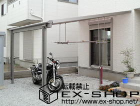 のテラス屋根 ライザーテラスII F型 単体 テラスタイプ 積雪〜20cm対応 施工例