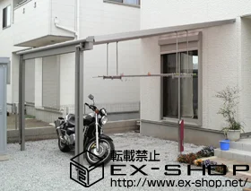 LIXIL リクシル(トステム)のテラス屋根 ライザーテラスII F型 単体 テラスタイプ 積雪～20cm対応 施工例