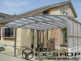 のカーポート カーブポートシグマ? ワイドタイプ 積雪〜20cm対応 施工例