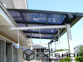 のバルコニー・ベランダ屋根 ライザーテラスII F型  屋根タイプ 積雪〜20cm対応 施工例