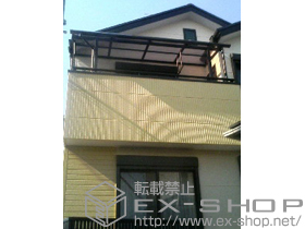 のバルコニー・ベランダ屋根 ライザーテラスII R型 屋根タイプ 単体 積雪〜20cm対応＋吊り下げ式物干し 施工例