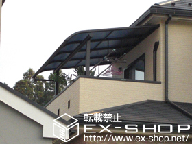 のバルコニー・ベランダ屋根 ヴェクターテラス R型 屋根タイプ 単体 積雪〜20cm対応 施工例