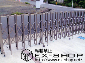 のカーゲート アルシャイン M型 Aタイプ ノンレール 両開き 施工例