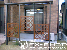 のテラス屋根 パワーアルファ L型 テラスタイプ 単体 積雪〜20cm対応 施工例