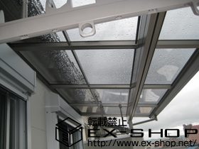 のバルコニー・ベランダ屋根 ライザーテラス?F型 単体 屋根タイプ 積雪〜20cm対応 施工例