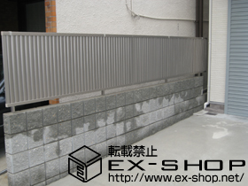 のフェンス・柵 プリレオR6型フェンス フリーポールタイプ 施工例