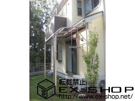 のテラス屋根 ライザーテラスII  R型 テラスタイプ 単体 積雪〜20cm対応 施工例