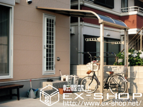 のテラス屋根 ライザーテラスII  R型 テラスタイプ 単体 積雪〜20cm対応 施工例