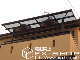 のバルコニー・ベランダ屋根 ライザーテラスII F型 単体 屋根タイプ 積雪〜20cm対応 施工例