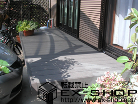 のウッドデッキ リウッドデッキII ワイド 単体 施工例