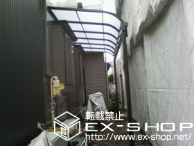 のテラス屋根 ライザーテラスII  R型 テラスタイプ 単体 積雪〜20cm対応 施工例