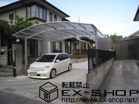 のカーポート レイナツインポート ワイドタイプ 積雪〜20cm対応＋[片側面]サイドパネル 施工例