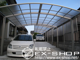 のカーポート レイナポート 縦連棟タイプ 積雪〜20cm対応＋サイドパネル 施工例