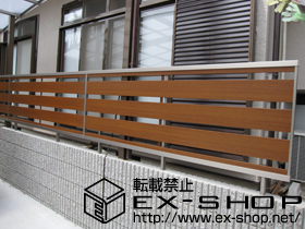 のフェンス・柵 ライフモダンフェンスMF-Y2型　フリーポールタイプ 施工例