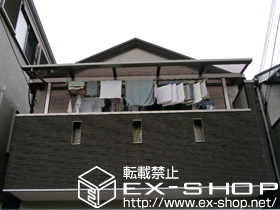 のバルコニー・ベランダ屋根 ライザーテラスII F型 単体 屋根タイプ 積雪〜20cm対応 施工例