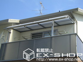 のバルコニー・ベランダ屋根 ライザーテラス?R型 単体 屋根タイプ 積雪〜20cm対応 施工例