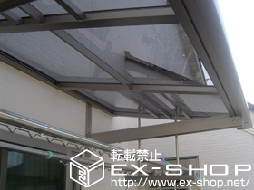 のバルコニー・ベランダ屋根 ライザーテラスII F型 単体 ルーフタイプ 積雪〜20cm対応 施工例