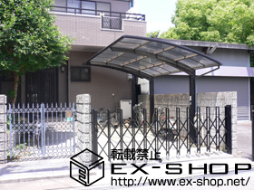 のカーゲート トリップゲートPB型 ノンレール 片開き 施工例