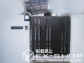 のサイクルポート・駐輪場 カーブポートシグマ?ミニ 積雪〜30cm対応 施工例