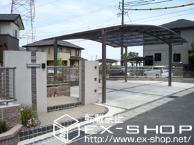 のカーポート カーブポートシグマIII   ワイド 積雪〜20cm対応 施工例