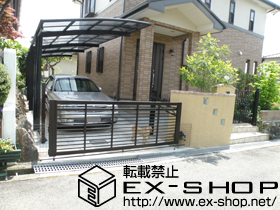 のカーゲート オーバードアR1型 電動式 施工例