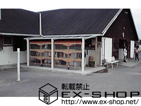 のサイクルポート・駐輪場 カーブポートシグマIII ミニ　積雪〜20cm対応 施工例